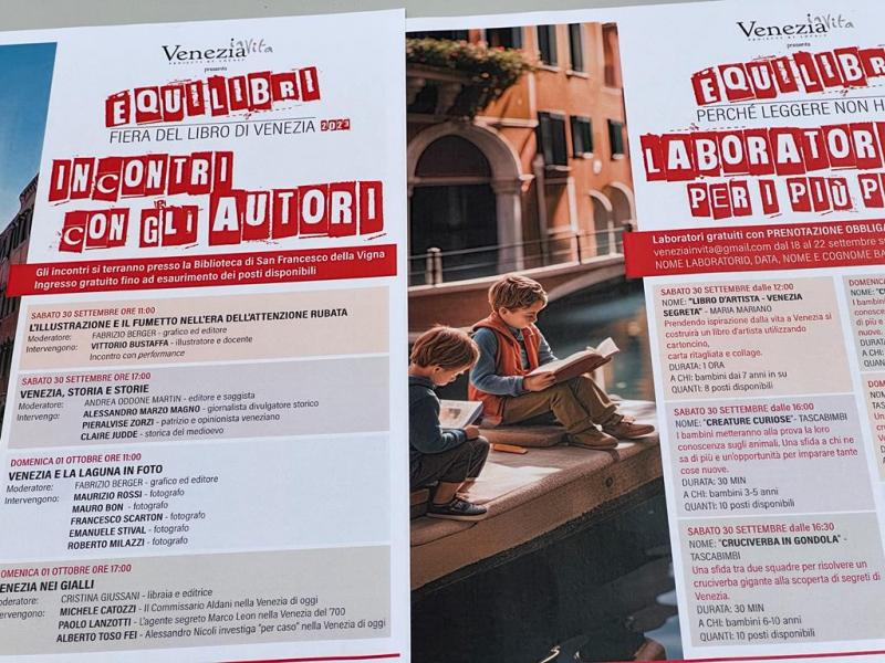 Al Via Equilibri La Prima Fiera Del Libro A Venezia Comune Di